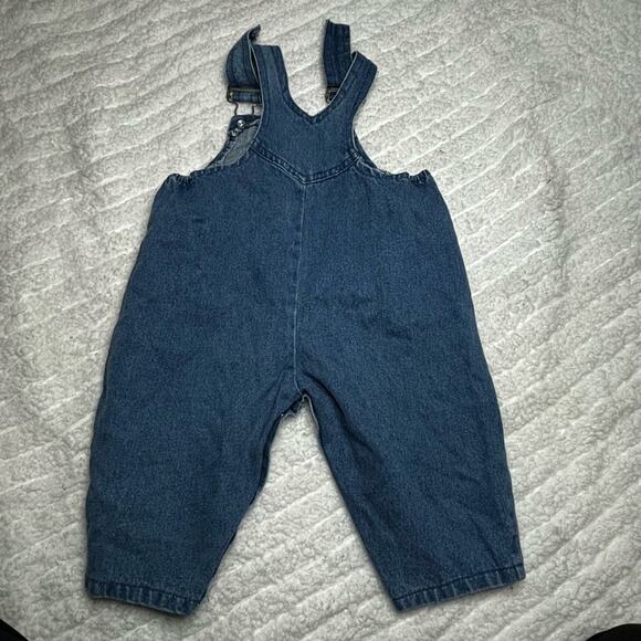 Hopscotch Vintage Girls Denim Overalls 6-9 Months - Picture 6 of 9